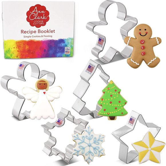 7 Mini Christmas Cookie Cutters Set - Picture 1 of 5